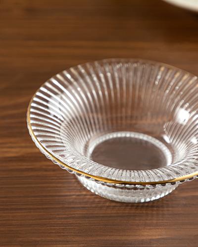 Pansy Glass Appetizers 8 cm Transparent