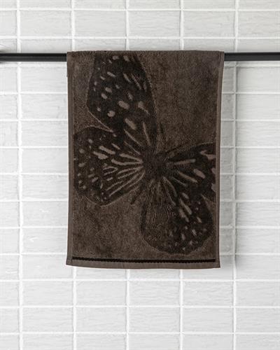 Papillion Кърпа За Ръце Жакардово кадифе 30x45 см Кафяв