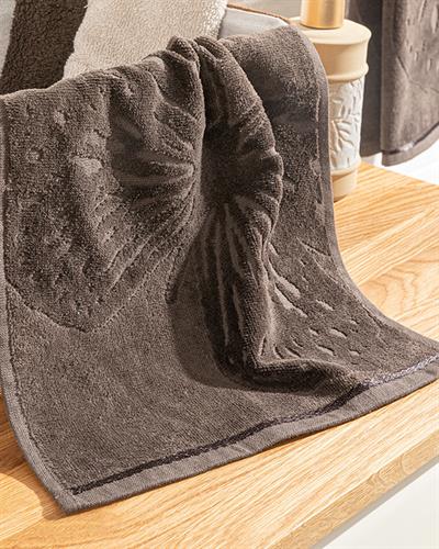 Papillion Кърпа За Ръце Жакардово кадифе 30x45 см Кафяв