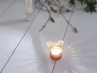 Papillion СВЕЩНИК Ковано желязо DarkPink