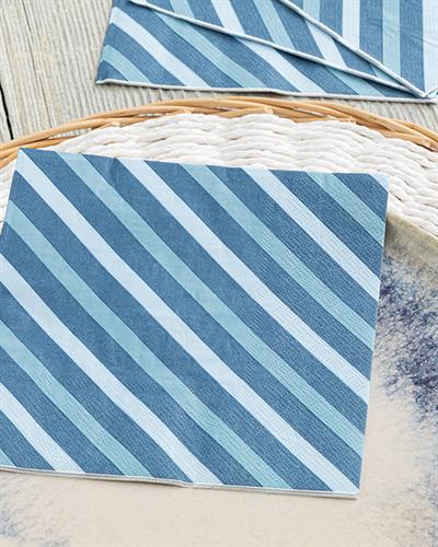 Papir Хартийни Салфетки 20 Бр., Хартия, Синьо, 33 X 33 Cm