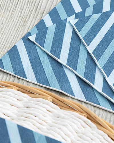 Papir Хартийни Салфетки 20 Бр., Хартия, Синьо, 33 X 33 Cm