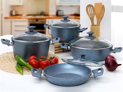 Paprika ТЕНДЖЕРА Единичен Гранит 26 cm Blue.