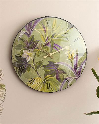 Paradise Garden СТЕНЕН ЧАСОВНИК Стъкло пластмаса 35 cm Green