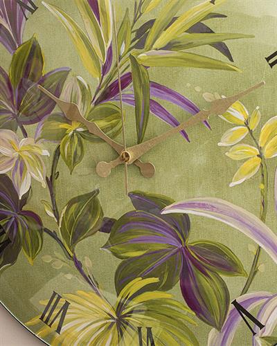 Paradise Garden СТЕНЕН ЧАСОВНИК Стъкло пластмаса 35 cm Green