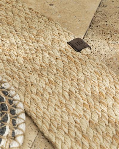 Parley Jute Decorative Jute Carpet 150x150 cm Multicolor