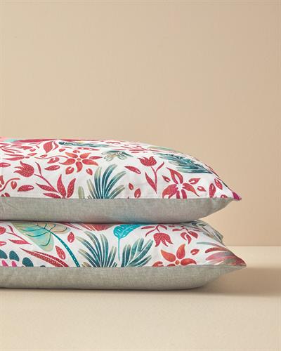 Parrot Fantasy Калъфка За Възглавница 2 бр. Мек памук с дигитална щампа 50x70 см Зелен