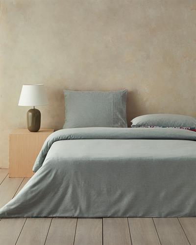 Parrot Fantasy Спален Комплект Кралски размер Мек памук с дигитална щампа 240x220 см Зелен