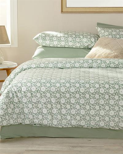 Parterre Спално Бельо Компле Единичен Размер, Памучен, Зелено, 160 X 220 Cm