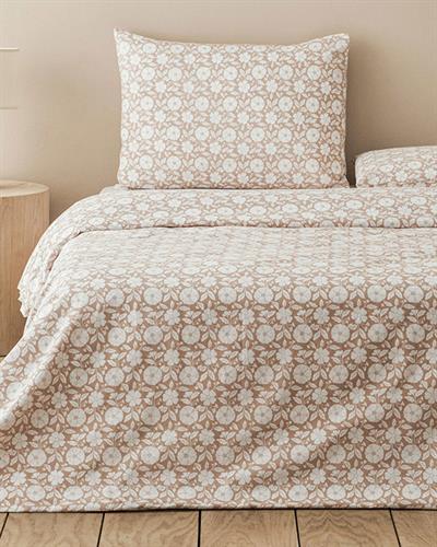 Parterre Спален Комплект Двоен Лесно за гладене 200x220 см Пепел от рози