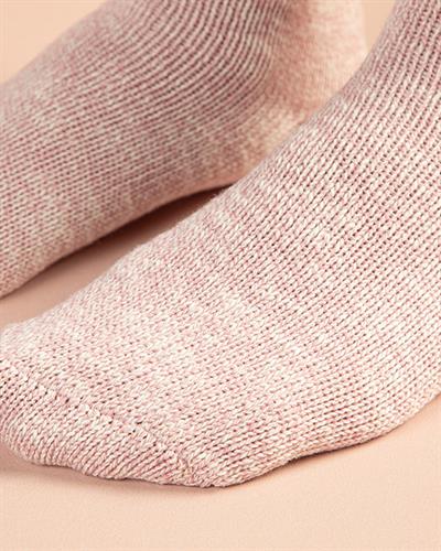 Pastel Cotton Women Long Length Sock 36-40 Light Pink,