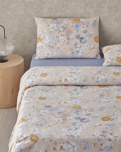 Спален Комплект Единичен Памук 160x220 см Розов - Оранжев