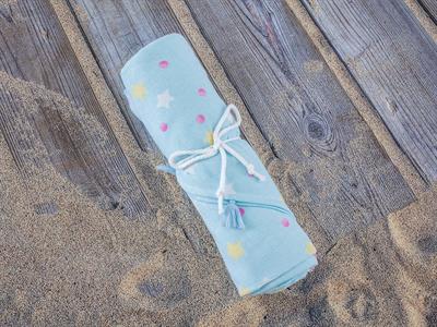 Pastel Lovers ПЛАЖНА ХАВЛИЯ Кръгла Отпечатано 150 cm Light Blue