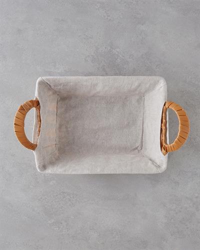 Pastora Кошница За Хляб Пластмасов ратан 34x20x12 см Бежов