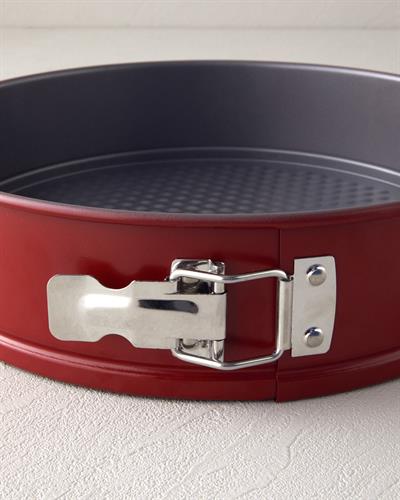 Patisserie Match Форма За Кекс 3 части Въглеродна стомана 25,5-25,5-26 см Червен