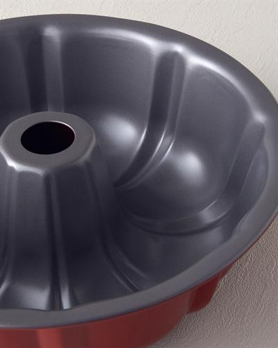 Patisserie Match Форма За Кекс 3 части Въглеродна стомана 25,5-25,5-26 см Червен