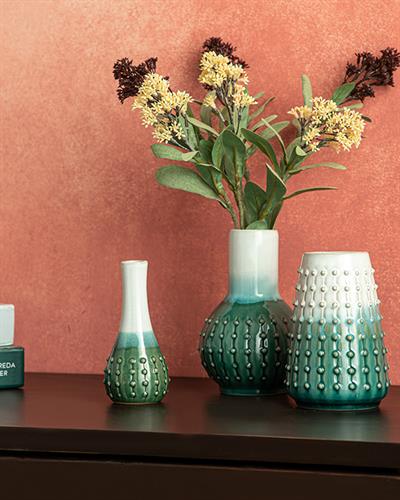 Paul Ваза 13x13x18.5 см Зелен