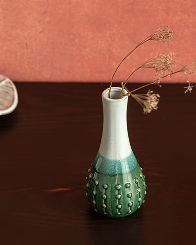 Paul Ваза 7x7x15 cm Зелен