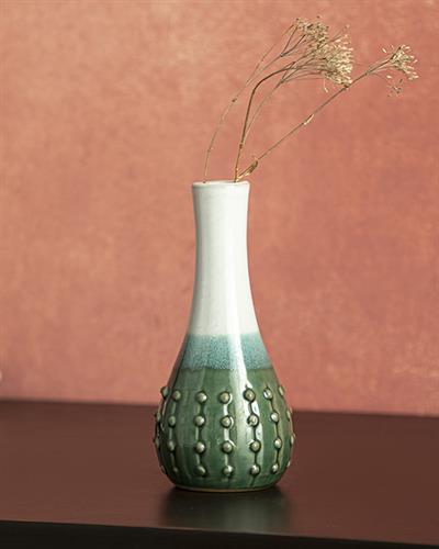 Paul Ваза 7x7x15 cm Зелен