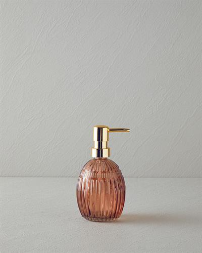 Pavia Дозатор За Течен Сапун За Баня Стъкло 9x9x16 см Кехлибар