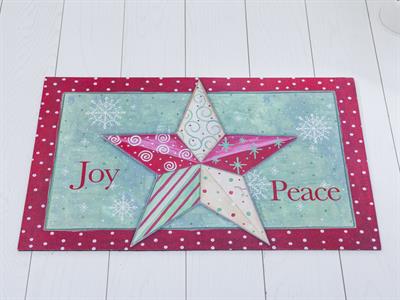 Peace Star ИЗСТРИВАЛКА Отпечатано 45x75 cm Red