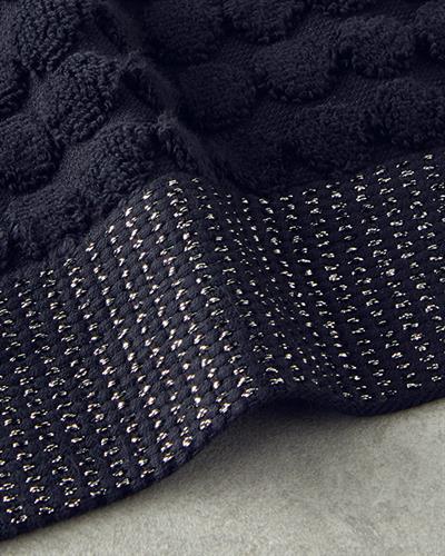 Pearl Кърпа За Лице Брокатен Памучен 50x80 см Черен