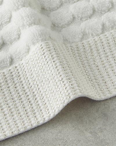 Pearl Кърпа За Лице Брокатен Памучен 50x80 см Екрю