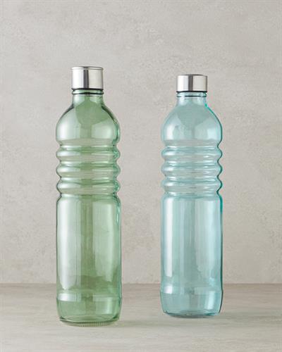 Pearly Glass Bottle 500 ml Blue