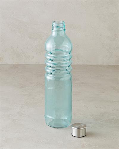 Pearly Glass Bottle 500 ml Blue