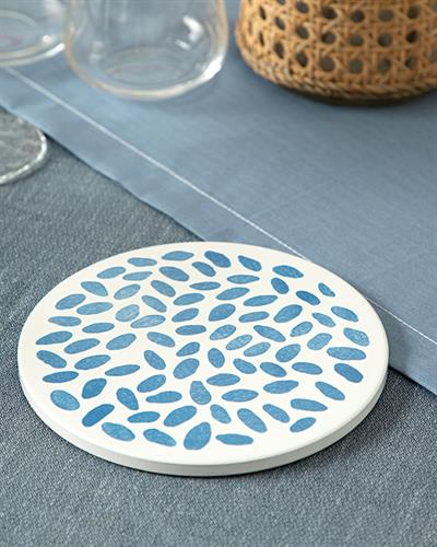 Pebbles Нихале Керамика, Синьо, 16 Cm