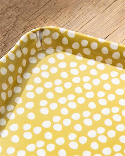 Pebbles Табла Меламин, Жълто, 23,5 X 14,5 Cm