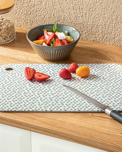 Pebbles Melamine Cutting Board 35x25 cm Green