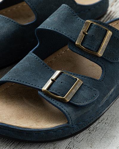 Pedro Artificial Leather Mens Sandals 40 Navy Blue