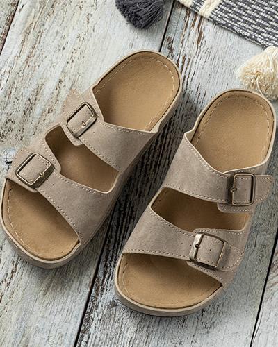 Pedro Artificial Leather Mens Sandals 42 Beige