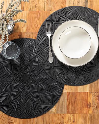 Peonia Американзки Сервиз 2Бр., Полиуретан, Черно, 38 Cm