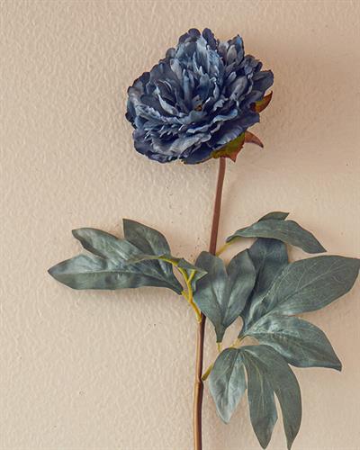 Peony Dream Изкуствено Цвете Един Стрък 75 см Син