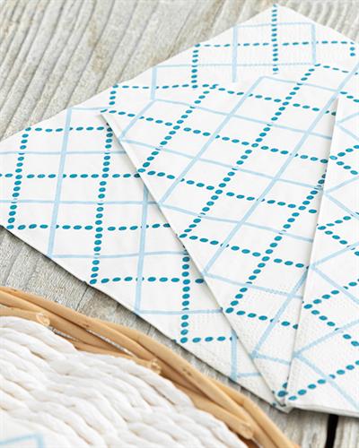 Pepa Хартийни Салфетки 20 Бр., Хартия, Синьо, 33 X 33 Cm