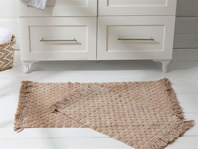 Pera ПОСТЕЛКА ЗА БАНЯ КО Памучен 60x90 + 40x60 cm Beige