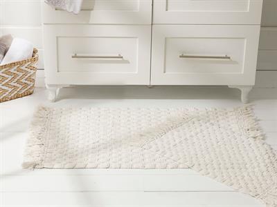 Pera ПОСТЕЛКА ЗА БАНЯ КО Памучен 60x90 + 40x60 cm Ecru