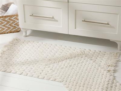 Pera ПОСТЕЛКА ЗА БАНЯ КО Памучен 60x90 + 40x60 cm Ecru