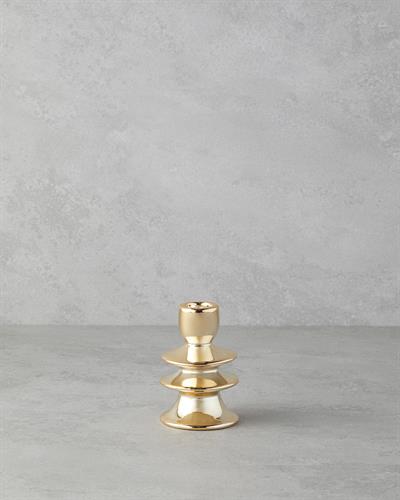 Pera Свещник 7x7x10 cm Златен