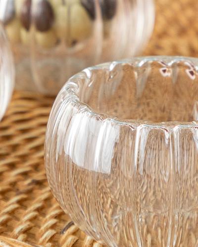 Perle Borosilicate Glass 3 Set Bowl 35 ml Transparent