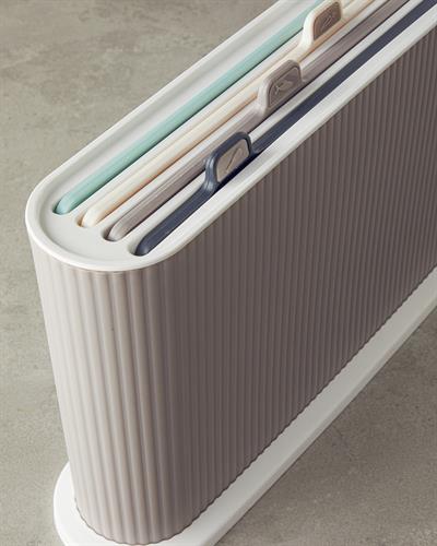 Дъска За Рязане Кръгъл Пластмаса Сив