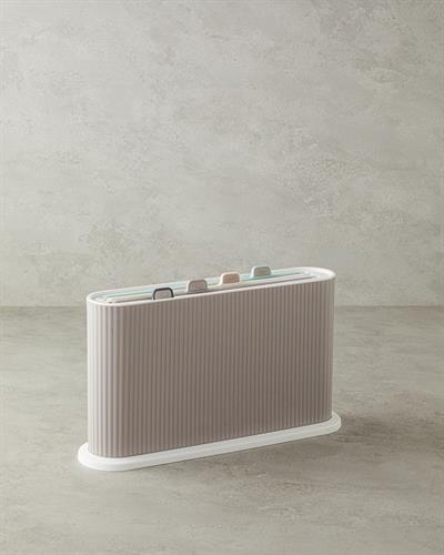 Дъска За Рязане Кръгъл Пластмаса Сив