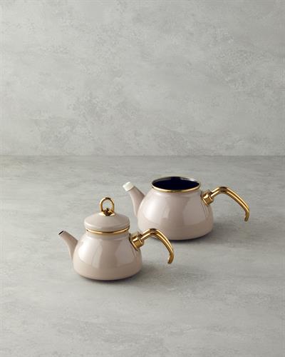 Perro Чайник Мини Емайлиран 0,50 л + 1,1 л Бежов