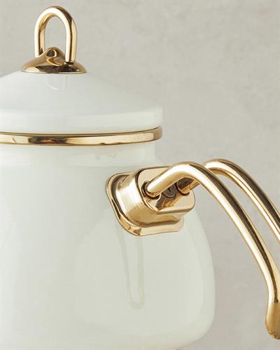 Perro Чайник Емайлиран 1,1 Литра + 2,3 Литра Кремав