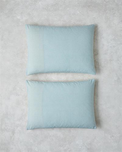 Petit Check Калъфка За Възглавница 2 бр. Памучен 50x70 см Жълт - Зелен