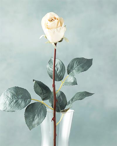 Petit Roses Изкуствено Цвете Един Стрък 50 см Бял