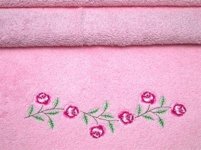 Petit Roses ХАВЛИЯ ЗА ЛИЦЕ Бродирани 50x80 cm Light Pink,