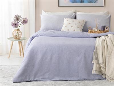 Petite Daisies СПАЛНО БЕЛЬО КОМПЛЕ За един човек Боядисана нишка 160x220 cm Lilac